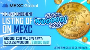 WOOOOO! Coin Lands on MEXC with 30,000 USDT and 16.5 Million WOOOOO! Airdrop