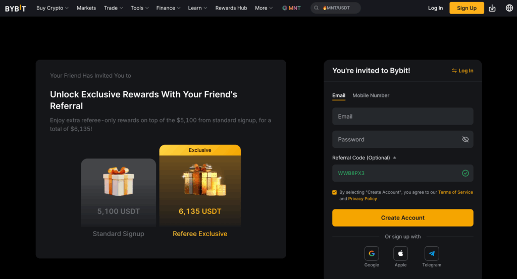Bybit Futures und Perpetual Contract Handelsinterface