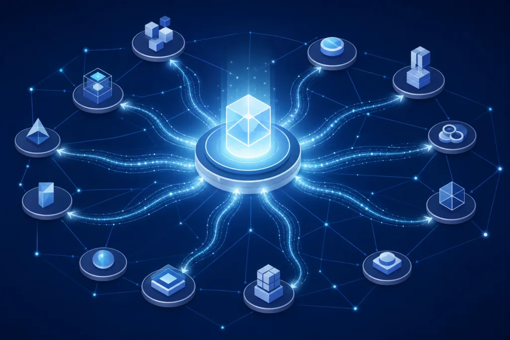 Venture capital verdeelt financiering over onderling verbonden blockchainprojecten