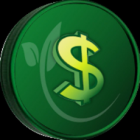 Green Dollar Coin Logo