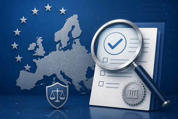 Illustration of verifying a MiCA-licensed crypto exchange against the official EU registers