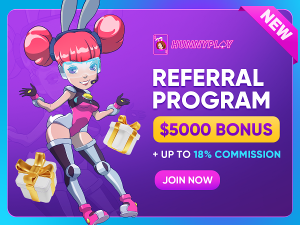 HunnyPlay's New Referral Program: $5000 Bonus & Up to 18% Commission