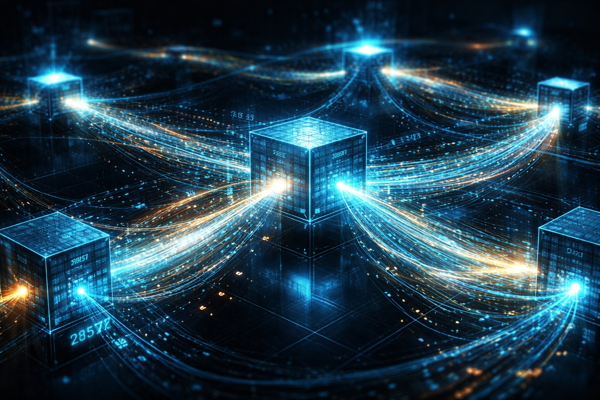 Stylised illustration of a Bitcoin mining nonce being incremented to find a valid block hash.