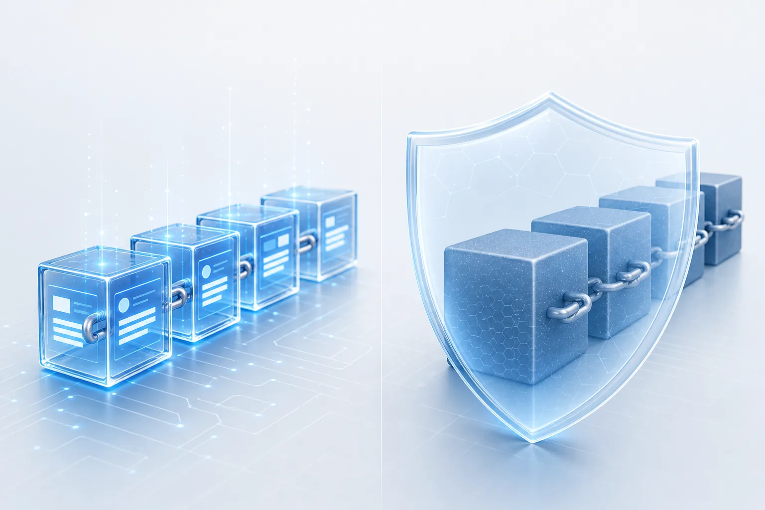 Diagram comparing transparent and shielded Zcash transactions