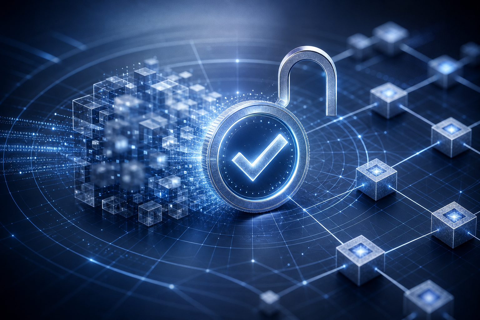 Illustration der Zero-Knowledge-Proof-Verifizierung auf der Zcash-Blockchain